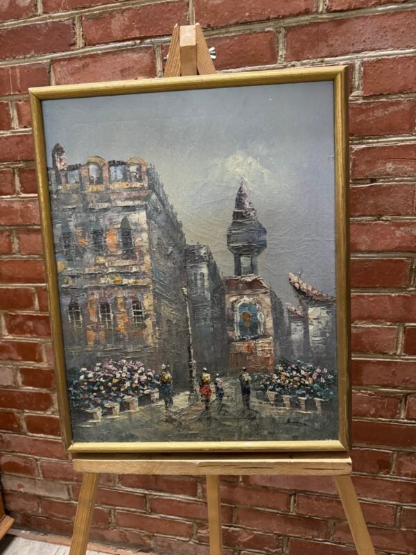 Ant drobės tapytas paveikslas