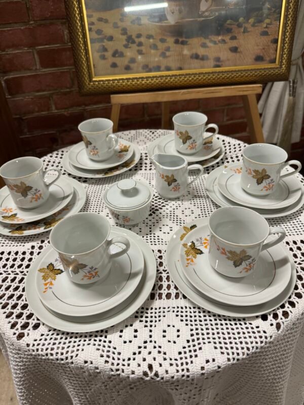 Braziliškų porcelianinių puodukų rinkinys