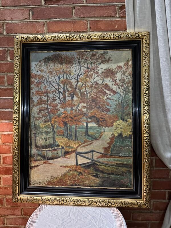 Tapytas paveikslas ant drobės mediniu rėmu