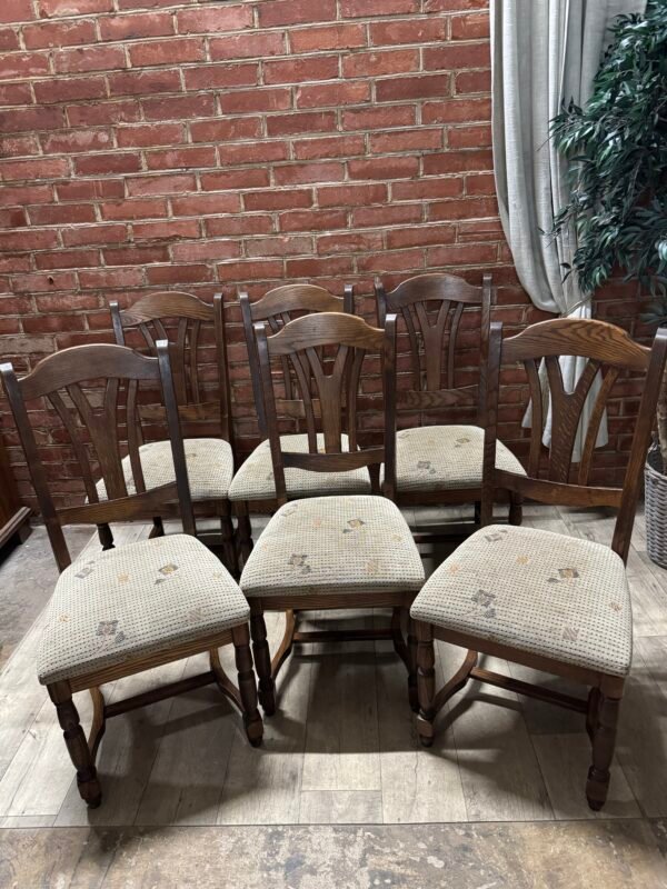 Ąžuolinių kėdžių komplektas  6 vnt